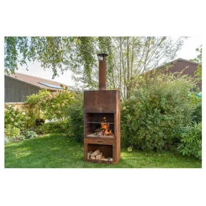 Offres 🥰 Nouvel Tube Cheminée Incl. Grille 70x41x229 Cm – Gril Au Charbon De Bois 🔥 fashion pas cher 6