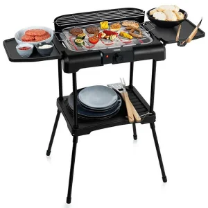 mode pas chere Remise 😍 Princess Gril Sur Pied électrique Avec Tablettes Latérales Rabattables – Gril électrique ❤️ 9