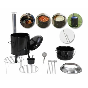 Meilleure vente ✨ BBQ Dragon Four à Expérience En 8 Parties – Gril Au Charbon De Bois ✔️ Meilleur Service 7